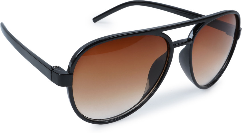 Mens brown aviator sunglasses hot sale
