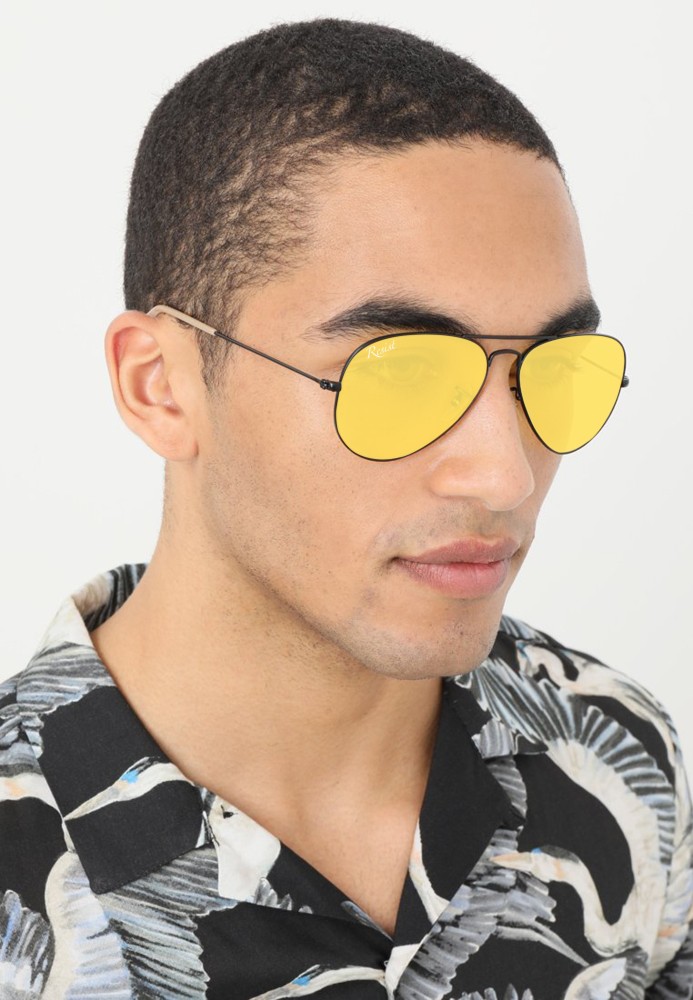 Buy R Resist Aviator Sunglasses Yellow For Men & Women Online