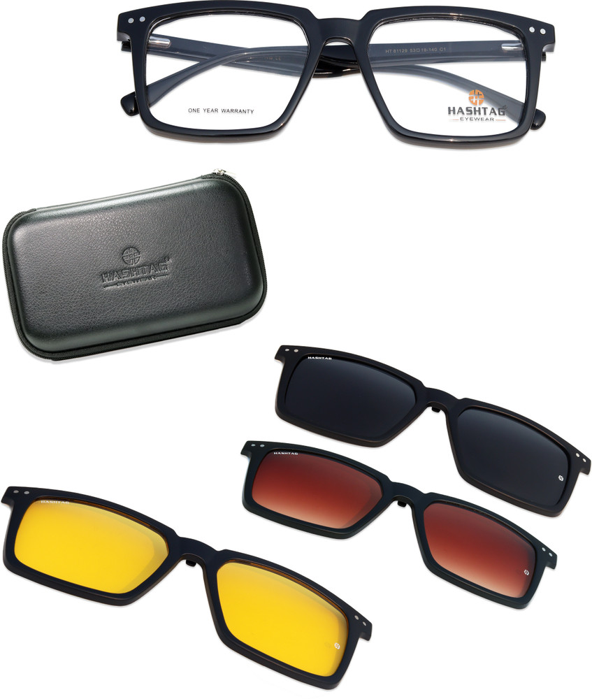 Buy Hashtag eyewear Rectangular Sunglasses Black Brown Yellow For Men Women Online Best Prices in India Flipkart