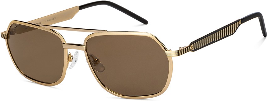 Buy John Jacobs Polarized Aviator Full Rim Brown Sunglasses Men