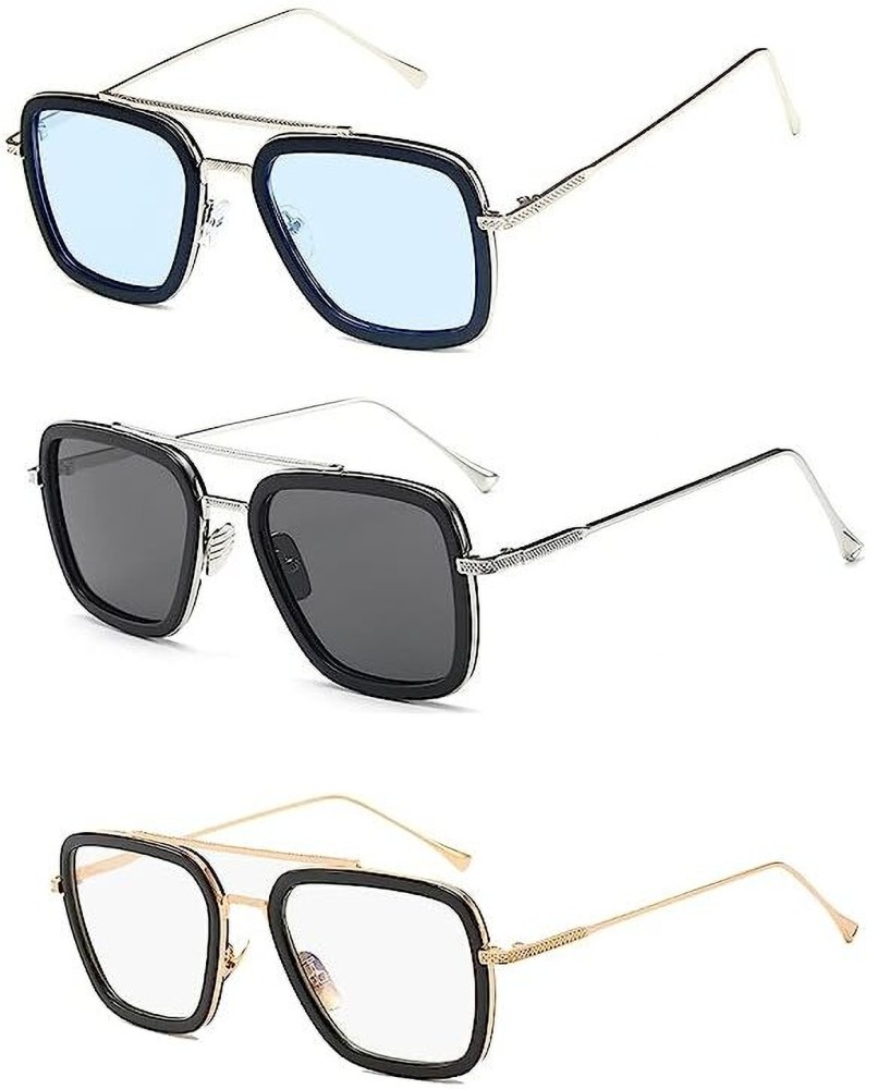 Buy VIVEXO Rectangular Sunglasses Black For Men & Women Online @ Best  Prices in India | Flipkart.com