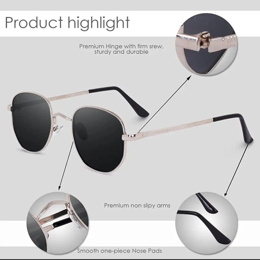 Buy BAERFIT UV Protected Polarized Square Sport Sunglasses for Men