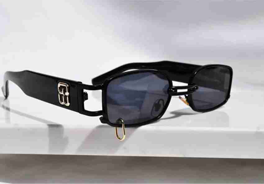 Buy bulgaria Rectangular Sunglasses Black For Men & Women Online @ Best  Prices in India