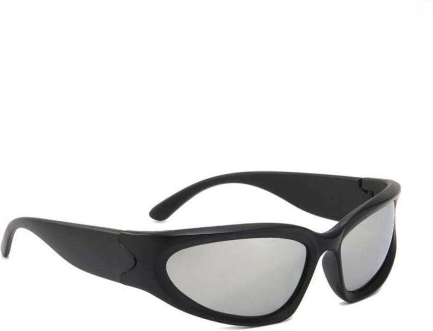 Buy 4Flaunt Wrap-around Sunglasses Silver For Men & Women Online @ Best  Prices in India