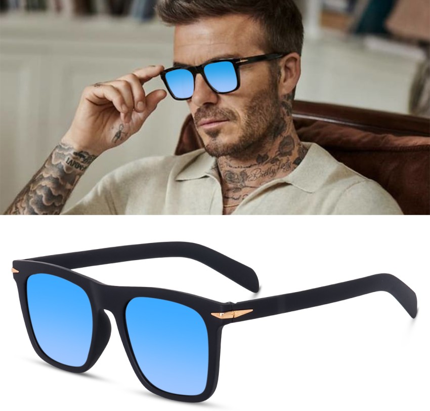 Buy La Meknos Glow Your Day Retro Square Sunglasses Blue For Men & Women  Online @ Best Prices in India