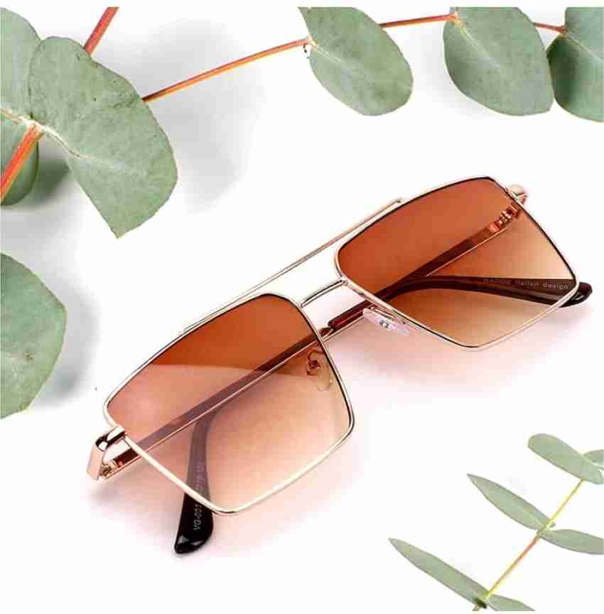 Retro square aviator best sale sunglasses