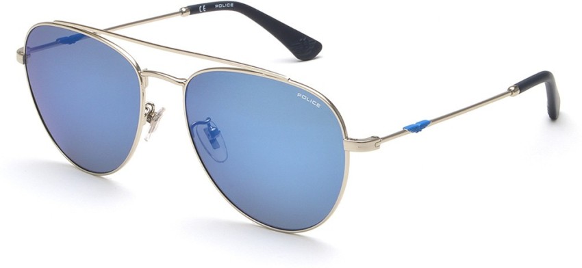 Buy POLICE Aviator Sunglasses Blue For Men Online @ Best Prices in India |  Flipkart.com