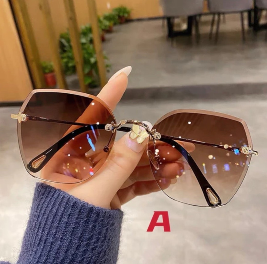 Buy Perfects look Retro Square Sunglasses Brown For Women Online Best Prices in India Flipkart