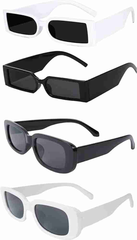 MC STAN Trendy Oval Rectangular Sunglasses For Women Men