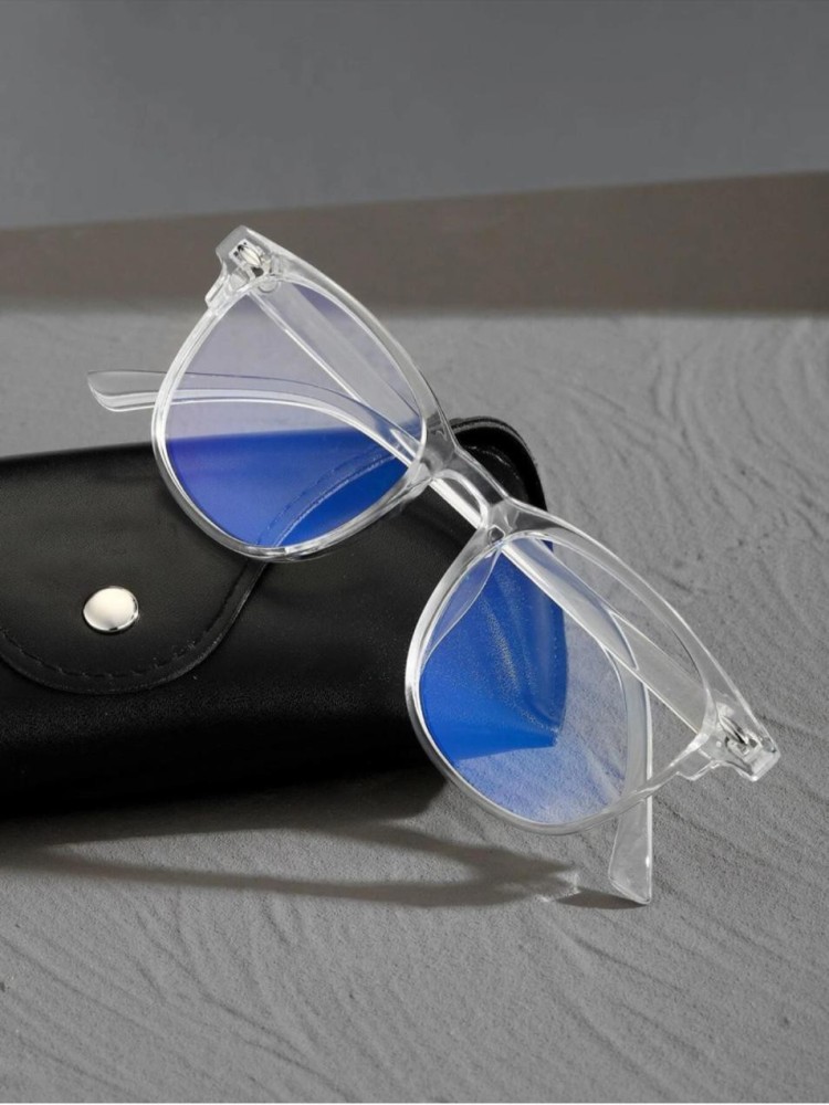 Amazon.com: PASTL Clear Frame Sunglasses Round Keyhole Retro Fashion Blue  Gradient Lens : Clothing, Shoes & Jewelry