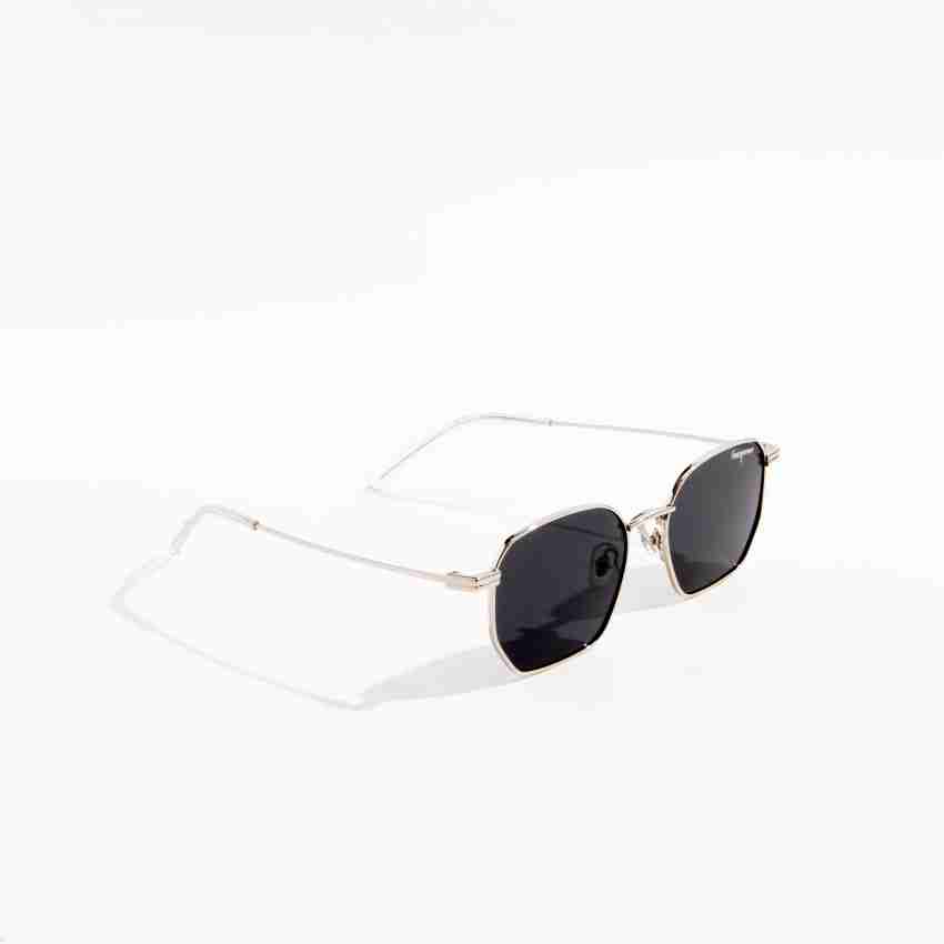 Hexagonal Square Metal Sunglasses for Men for Women - Polarized