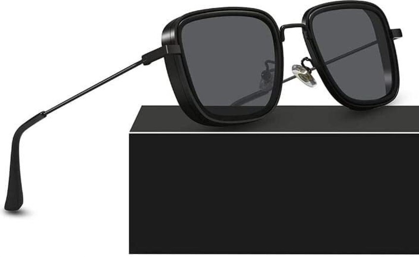 Buy Dervin UV Protection Lightweight Square Polarized Sunglasses for Men  (Black) Online at Best Prices in India - JioMart.