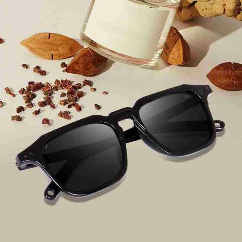 Buy ALPHA MART Round Wayfarer Sunglasses Black For Men Women Online Best Prices in India Flipkart