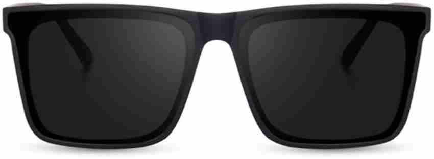 Buy HAYDEN haiza Women Rectangular Non-Polarization Sunglasses  (black_M_Pack Of 1) at