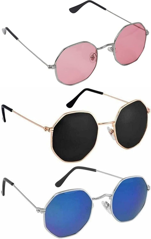 Octagon shaped sunglasses hot sale