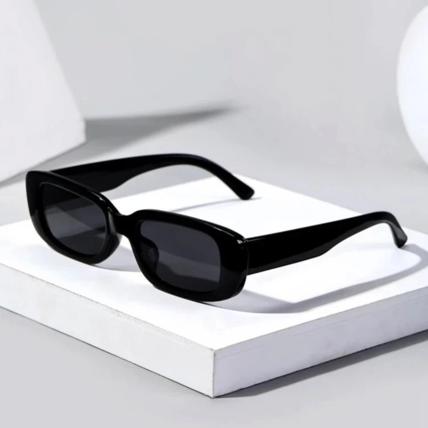 Buy eyedens Rectangular Sunglasses Black For Men Women Online
