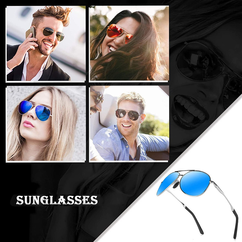 Buy Perfects look Aviator Sunglasses Blue For Men Women Online Best Prices in India Flipkart