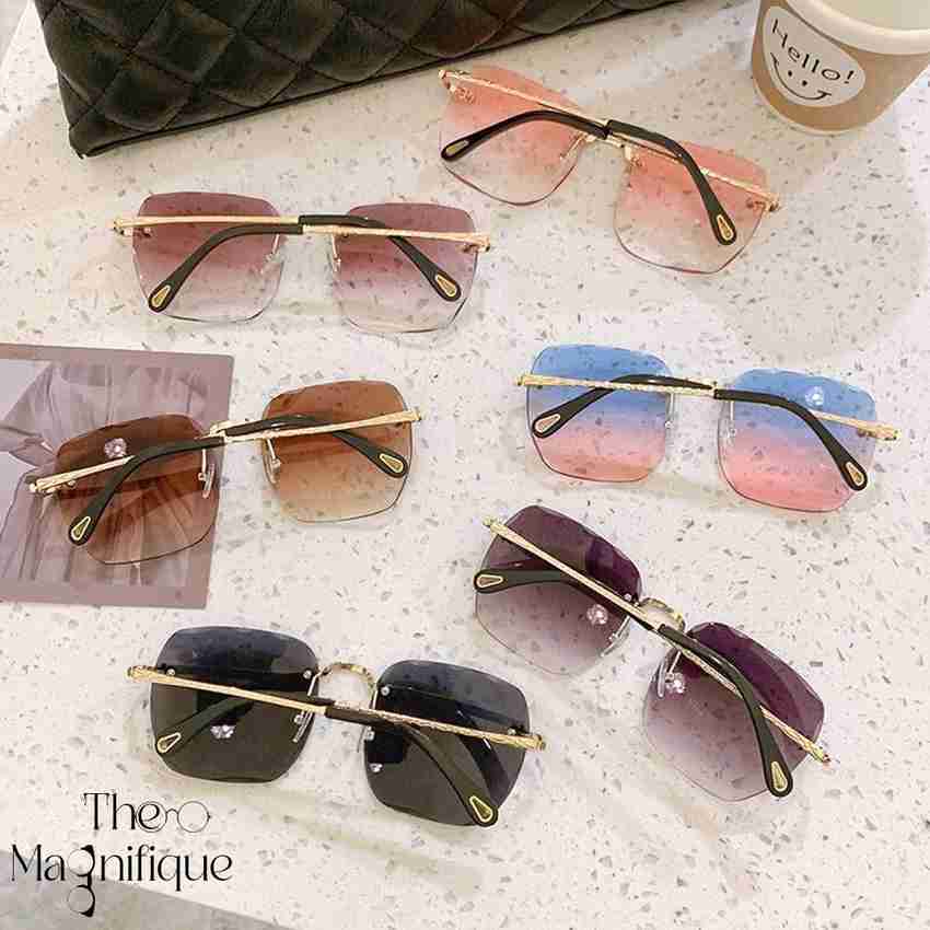 Buy The Magnifique Retro Square Sunglasses Grey For Women Online Best Prices in India Flipkart