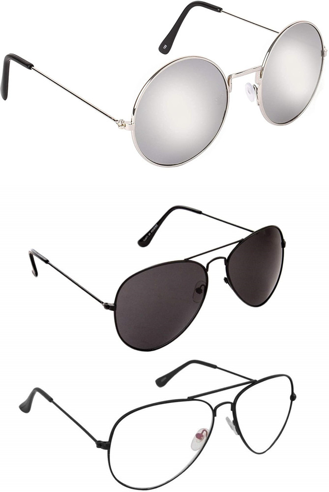 Aviator round sunglasses outlet