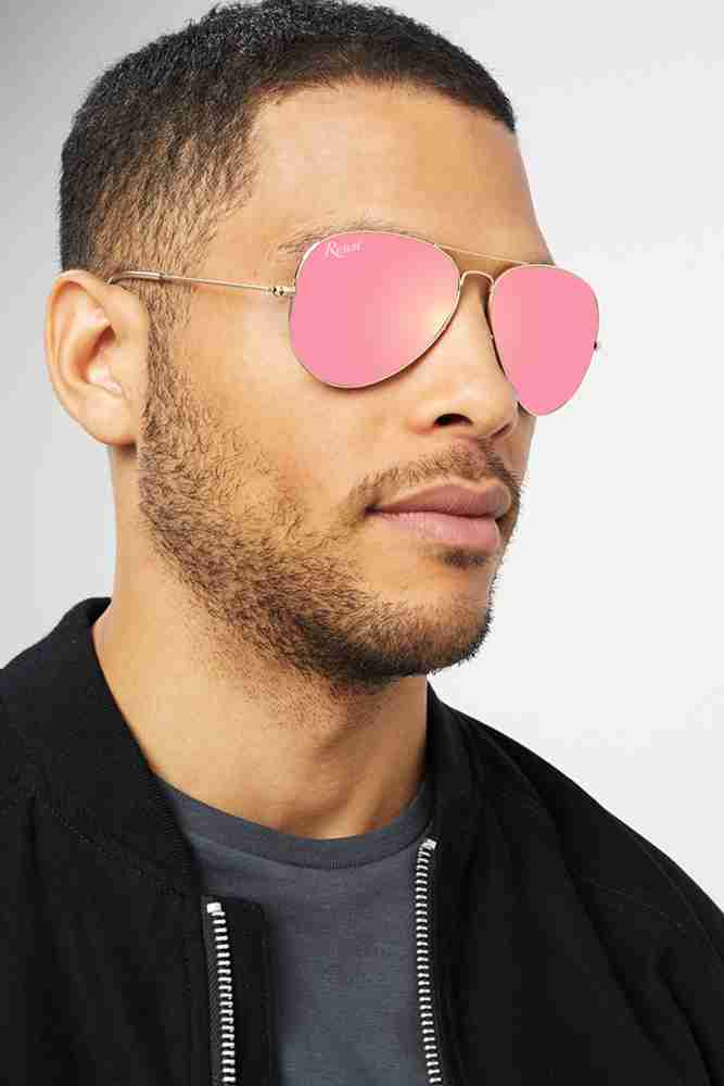 Buy RESIST EYEWEAR Aviator Sunglasses Pink For Men & Women Online
