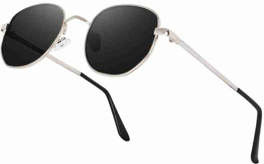 Buy SUMMER DREAM Round Sunglasses Black For Men & Women Online