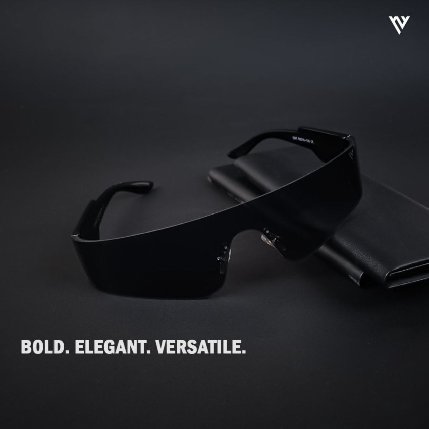 Wraparound Sports Polarized Sunglasses for Men and Women 10068MBK – Glasses  India Online
