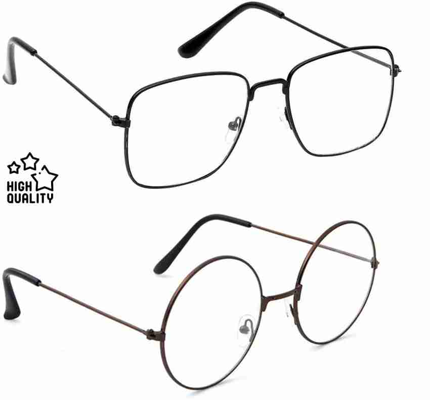 Buy festeeves Retro Square Round Sunglasses Clear For Men Women Online Best Prices in India Flipkart