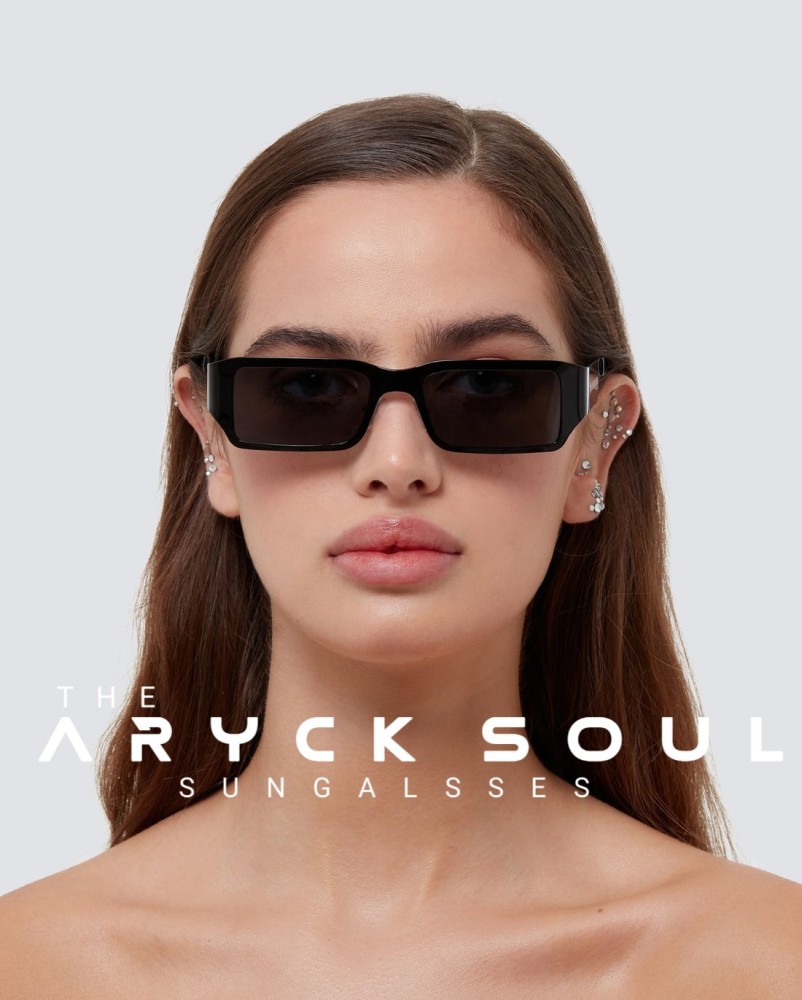 Buy ARYCK SOUL Rectangular Retro Square Sunglasses Black For Men Women Online Best Prices in India Flipkart