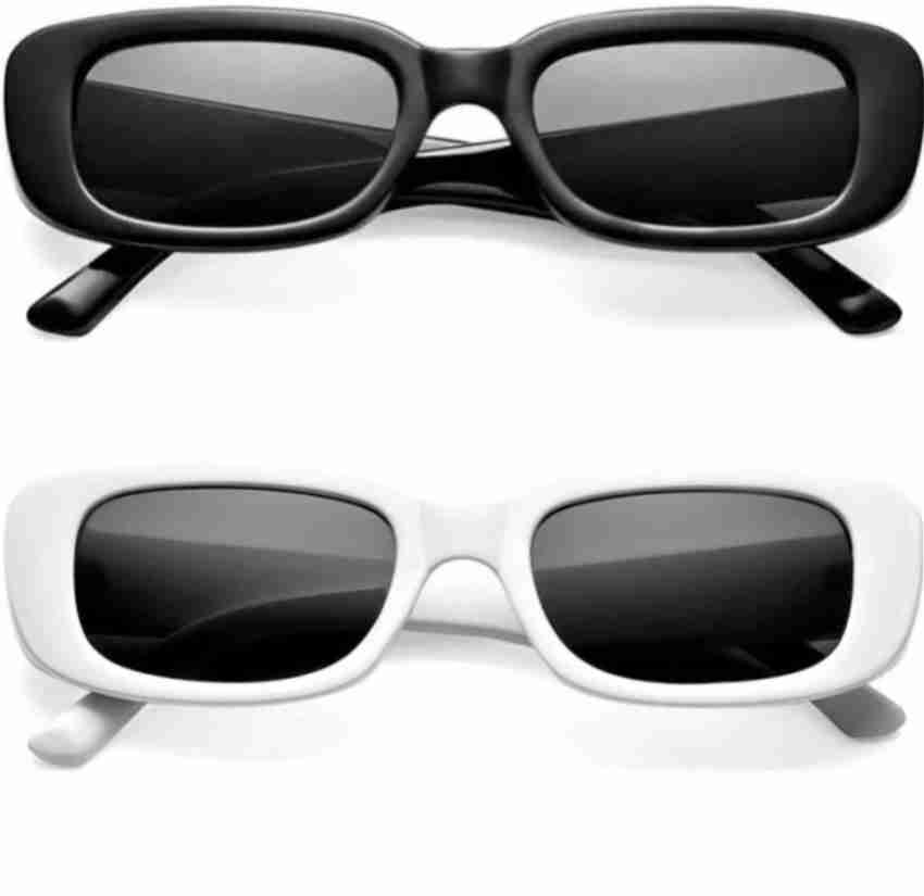 Buy Cuffandcollar Rectangular Sunglasses Black For Men & Women