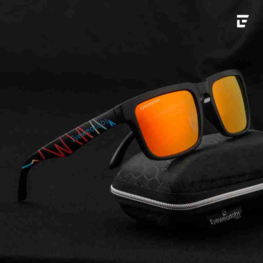 Buy Eyewearlabs l Unisex Polarized Sunglasses For Driving Sports and  Adventure l Orange Lens l 100% UV Protected l Medium l Eclipse Orange  Online at Best Prices in India - JioMart.