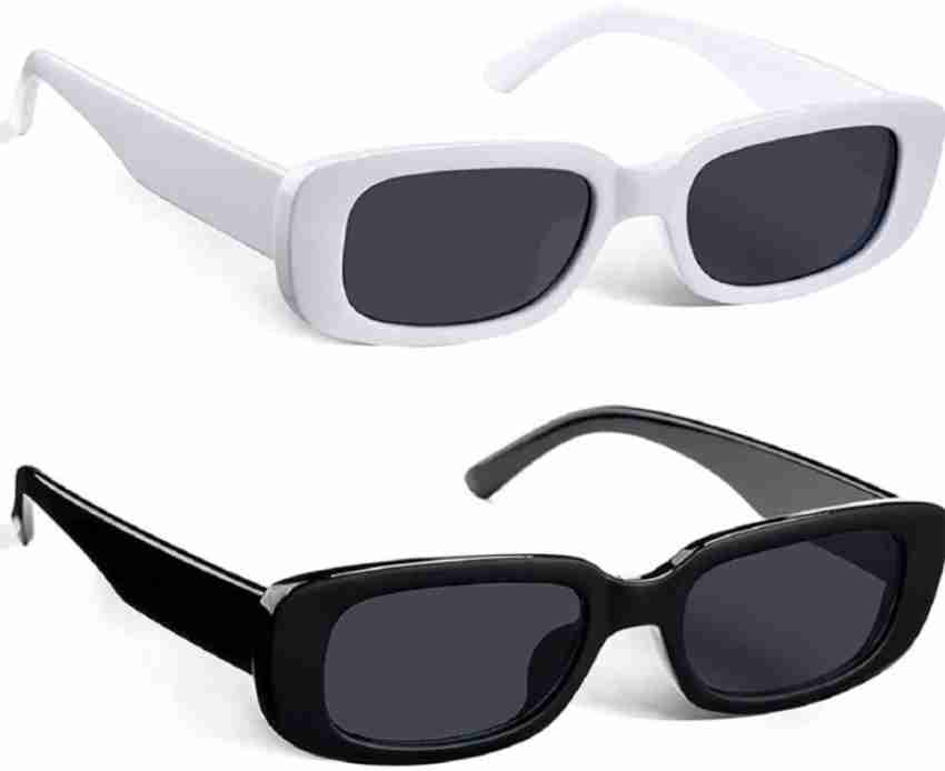 Buy Cuffandcollar Rectangular Sunglasses Black For Men & Women