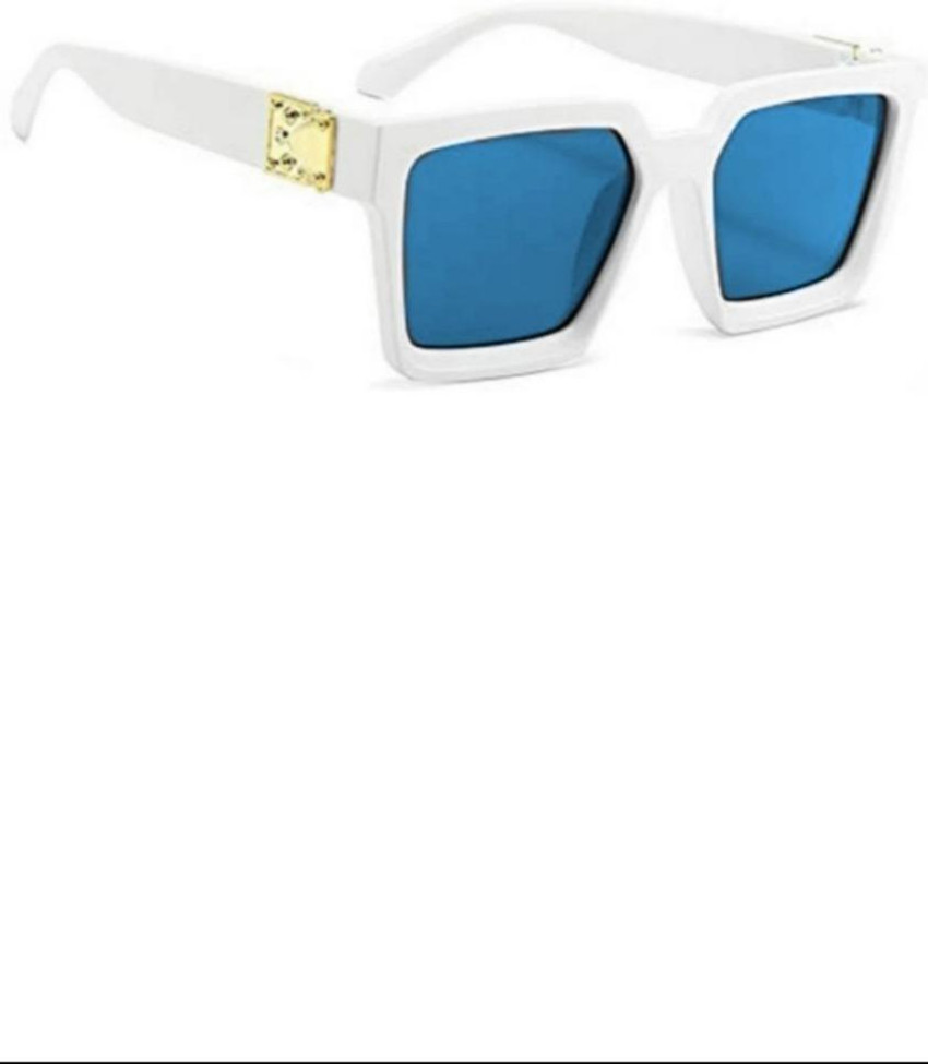 Buy Afzalproducts Retro Square Aviator Sunglasses Blue For Men Women Online Best Prices in India Flipkart