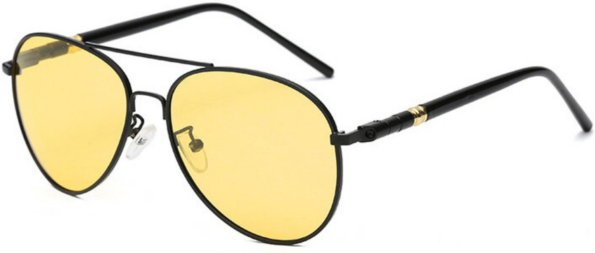 Buy 4Flaunt Aviator Sunglasses Yellow For Men Women Online Best Prices in India Flipkart