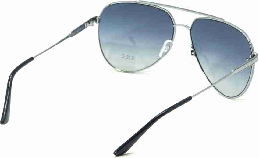 SIDEWOK UV Protected Pilot Gradient Metal Body Aviator Sunglasses for Men and Women (BLUE)