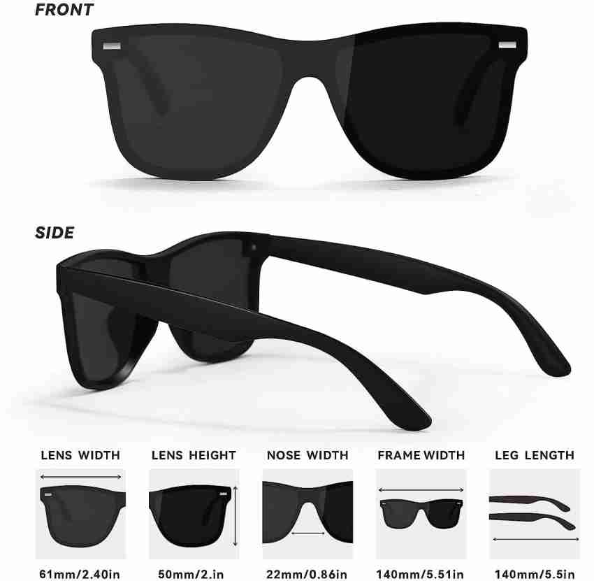 Buy Dark Romance Wayfarer Sunglasses Black For Men & Women Online @ Best  Prices in India
