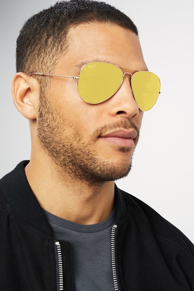 Aviator glasses yellow hotsell