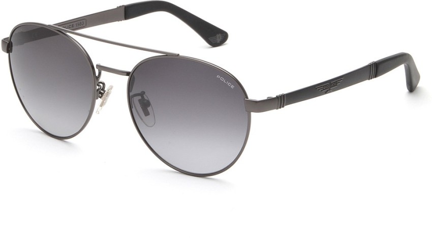 Buy POLICE Round Sunglasses Grey For Men Online @ Best Prices in India