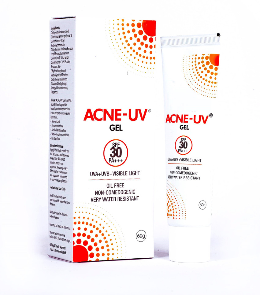 ACNE UV Sunscreen SPF 30 PA 60 Gel For Water Resistant and Oil Free Sunscreen Price in India Buy ACNE UV Sunscreen SPF 30 PA 60 Gel For Water Resistant and