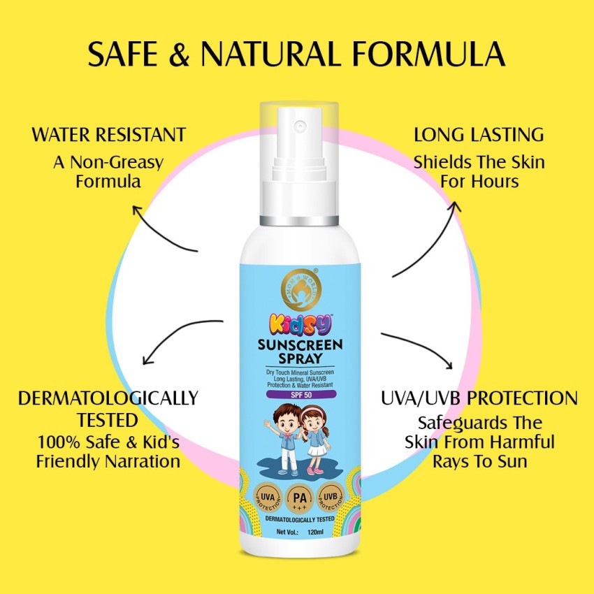 Price in India, Buy Mom & World Mineral Based Kids Sunscreen