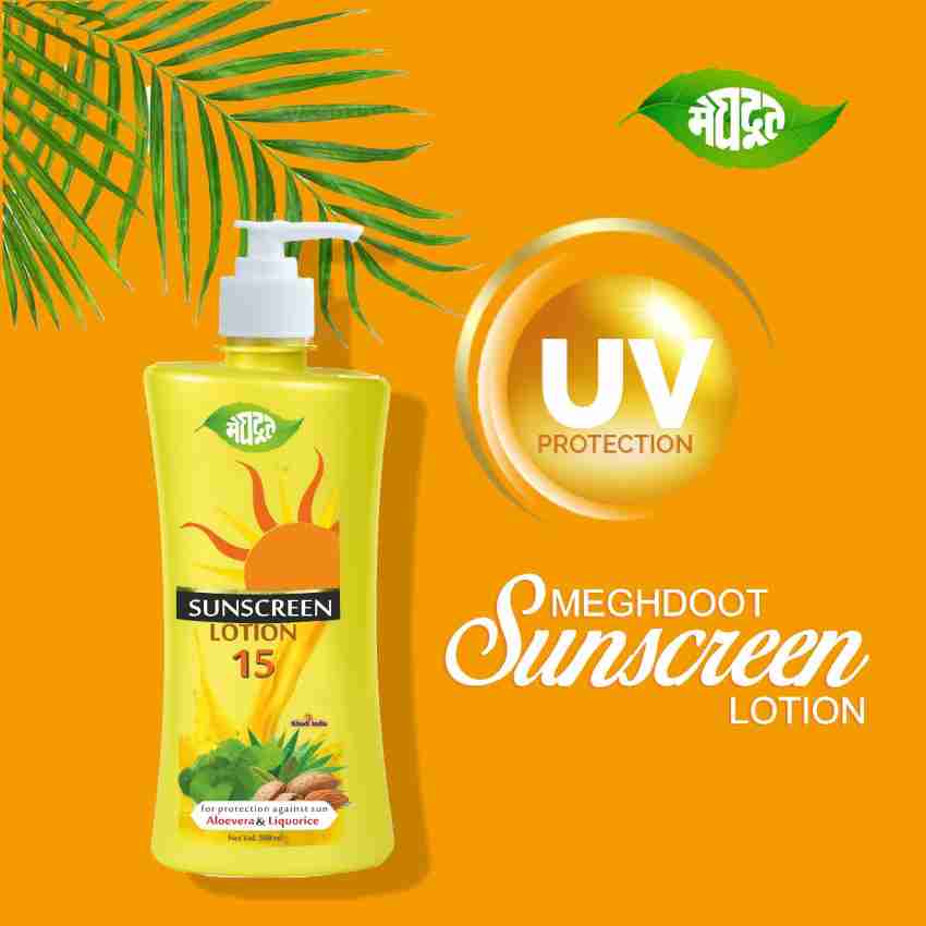 MEGHDOOT Sunscreen SPF 15 Sunscreen Lotion 500Ml Pack Of 1