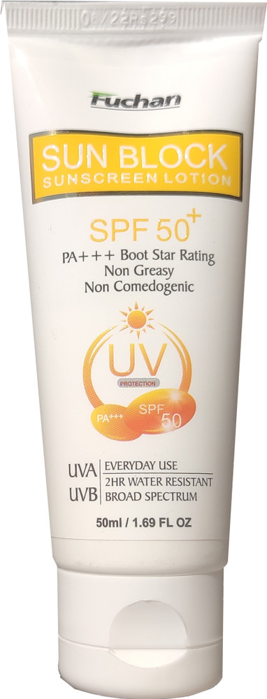 Fuchan Sunscreen SPF 50 PA Sun Block SPF 50 For Broad Spectrum UV A UV B Blue Light Protection Sunscreen