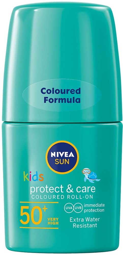 NIVEA Sun Kids Protect & Care Coloured Roll-On Spf 50+ - SPF 50 PA+ - Price  in India, Buy NIVEA Sun Kids Protect & Care Coloured Roll-On Spf 50+ - SPF  50