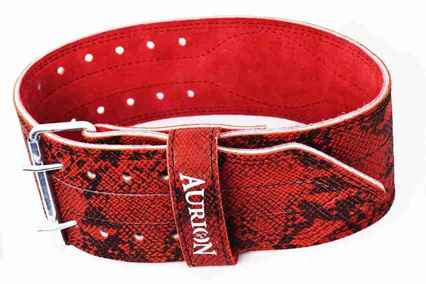 Buy Aurion Geniune Leather Heavyduty Weight Lifting Belt for Men