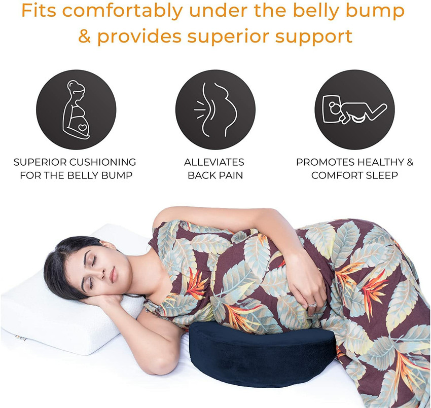 FOVERA Memory Foam Pregnancy Pillow Wedge for Maternity Supports