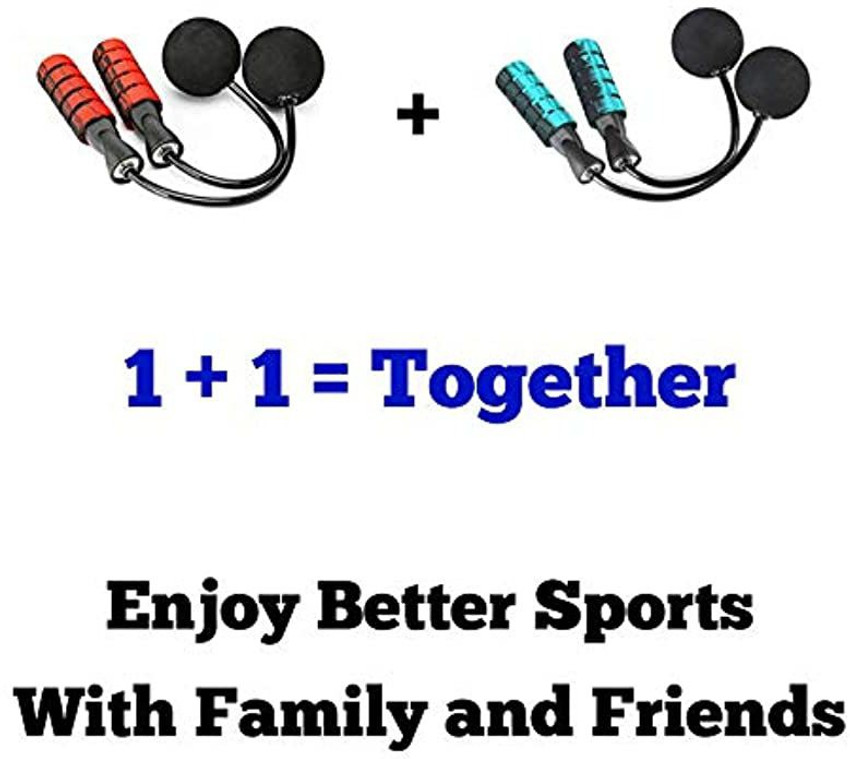 UMIKU Fitpat 2 Pack Jump Rope Cordless Speed Indoor Weighted