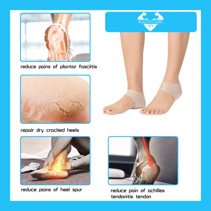 Healthyfi Care Silicon Heel Pad For Pain Relief Heel Protector
