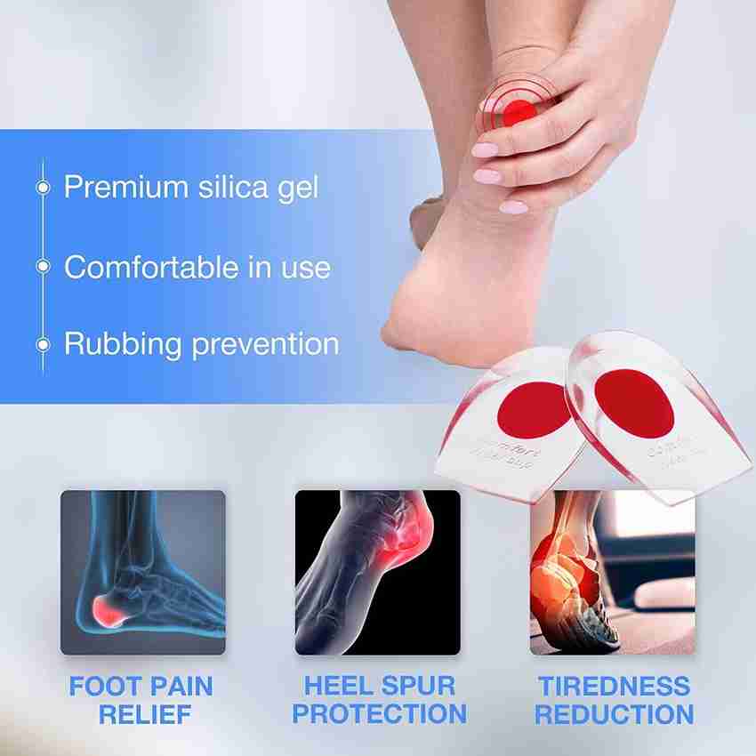 Nappwe 1 Pair Silicone Gel Heel Protector Insole Cups for Swelling Heel Pain Relief Heel Support Buy Nappwe 1 Pair Silicone Gel Heel Protector Insole Cups for Swelling Heel Pain Relief
