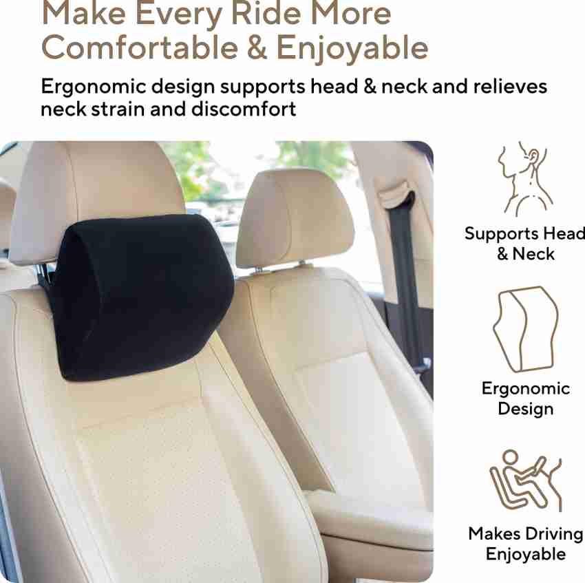 Memory foam headrest car on sale pillow