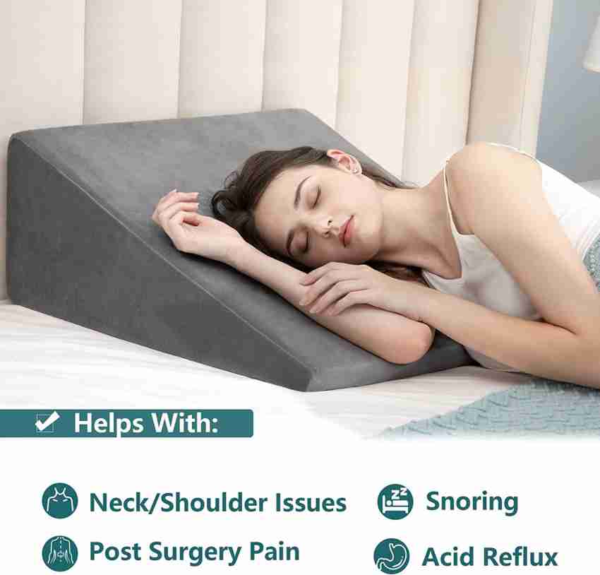 Buy DEBIK Orthopedic Bed Wedge Memory Foam Pillow for Neck Pain, Knee Pain,  Pregnancy Back / Lumbar Support Online at Best Prices in India - Sports &  Fitness