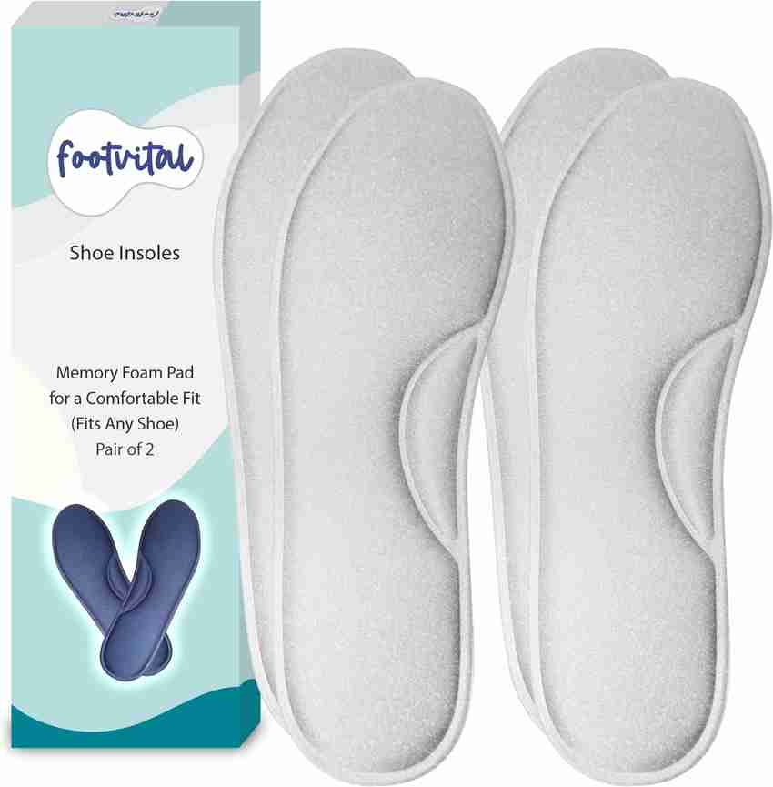 Foot Vital Memory Foam Shoe Insoles Comfortable Insoles Supports Heel Arch Pack of 2 Insole Buy Foot Vital Memory Foam Shoe Insoles Comfortable Insoles Supports Heel Arch Pack of